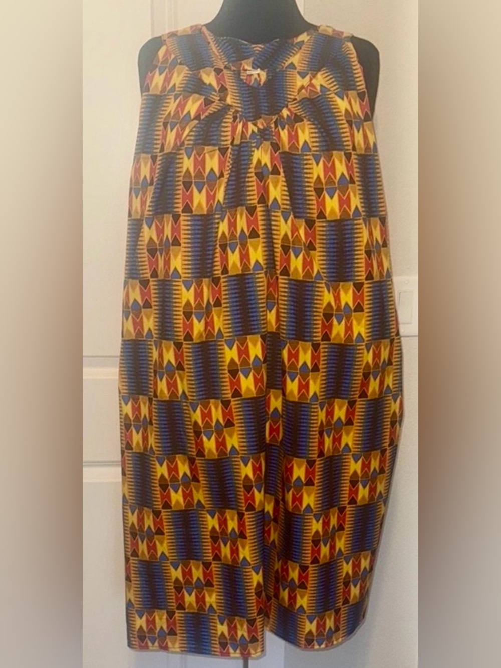 Colorful Geometric Pattern Tank Dress - Picture 3 of 6